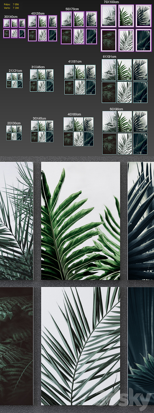 Tropical Set-01 Framed 3DSMax File - thumbnail 3