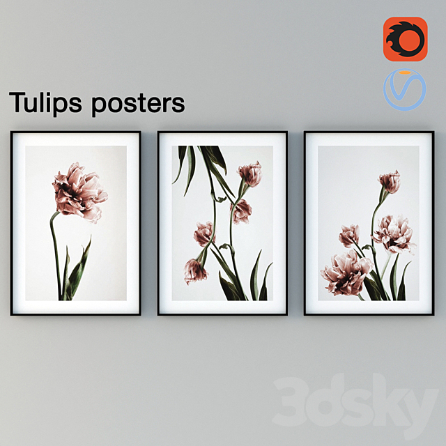 Tulips Posters 3ds Max - thumbnail 1