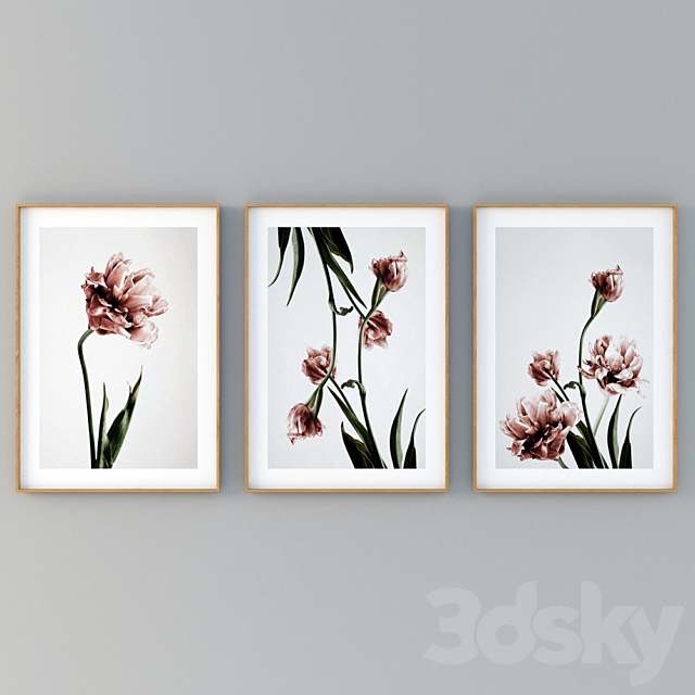 Tulips Posters 3ds Max - thumbnail 3