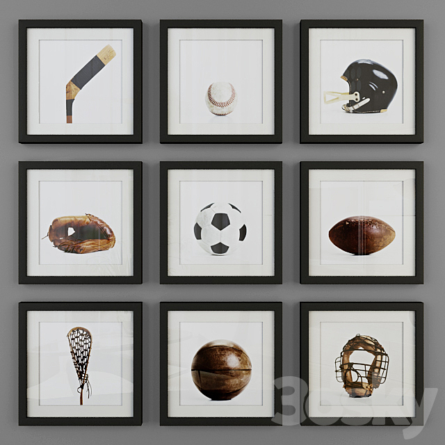 VINTAGE SPORTS GEAR PHOTOGRAPHY 3ds Max - thumbnail 1