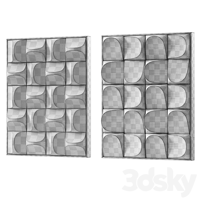 Wall art Geometry 3ds Max - thumbnail 3