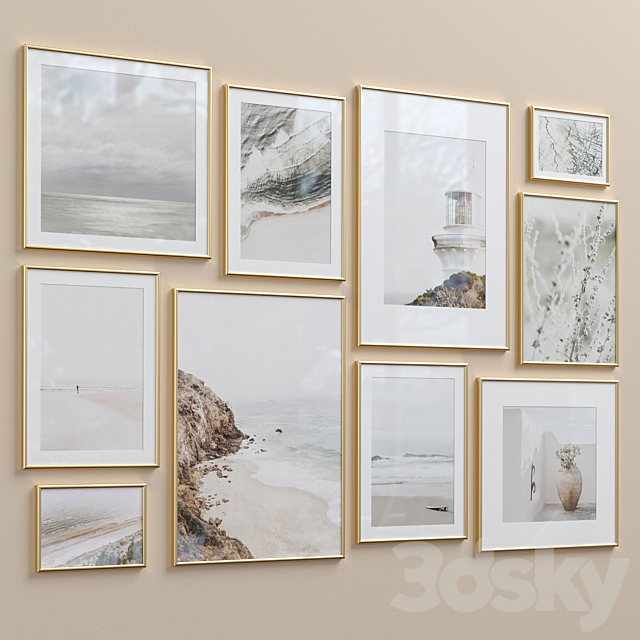 Wall Art Set-14 3DS Max Model - thumbnail 4