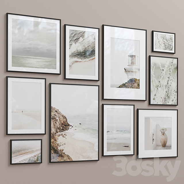 Wall Art Set-14 3DS Max Model - thumbnail 5