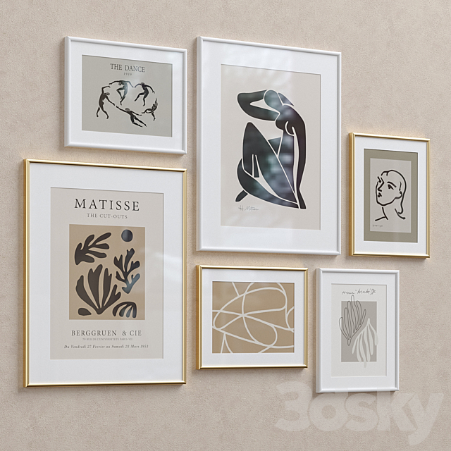 Wall Art Set-17 3DSMax File - thumbnail 4