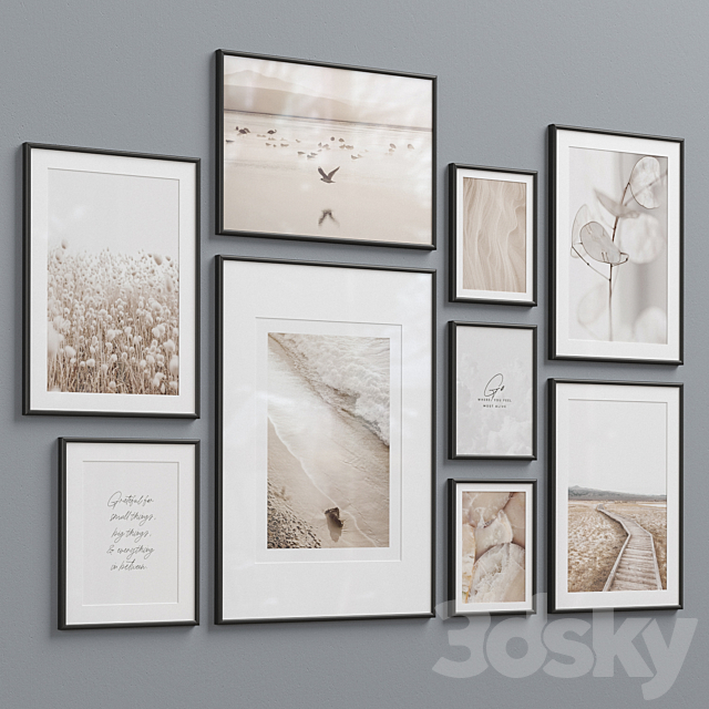 Wall Art Set-18 3DSMax File - thumbnail 3