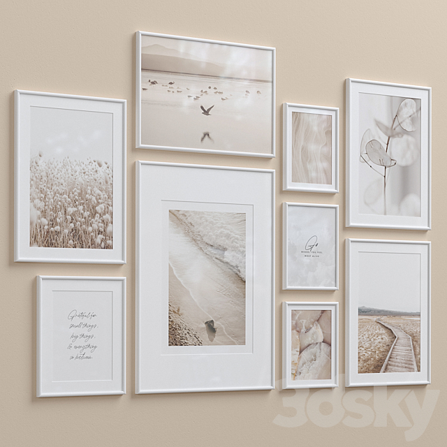 Wall Art Set-18 3DSMax File - thumbnail 6