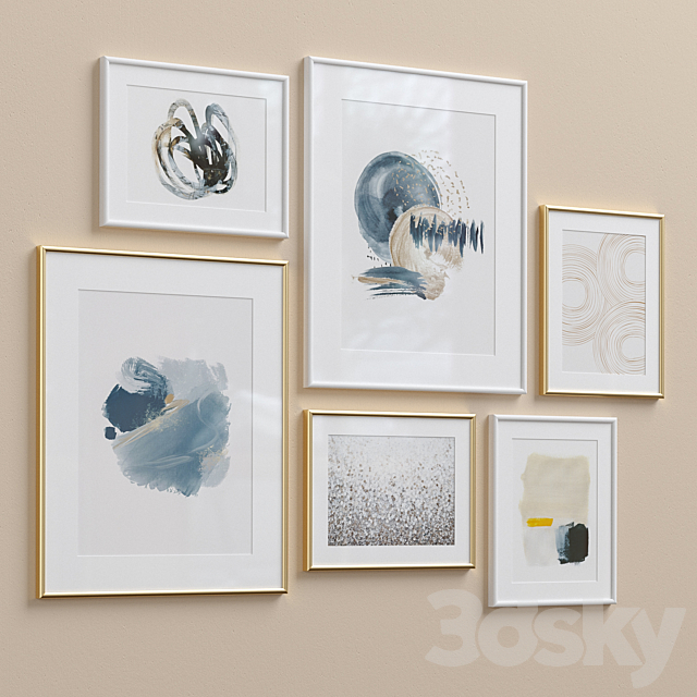 Wall Art Set-21 3DS Max Model - thumbnail 2