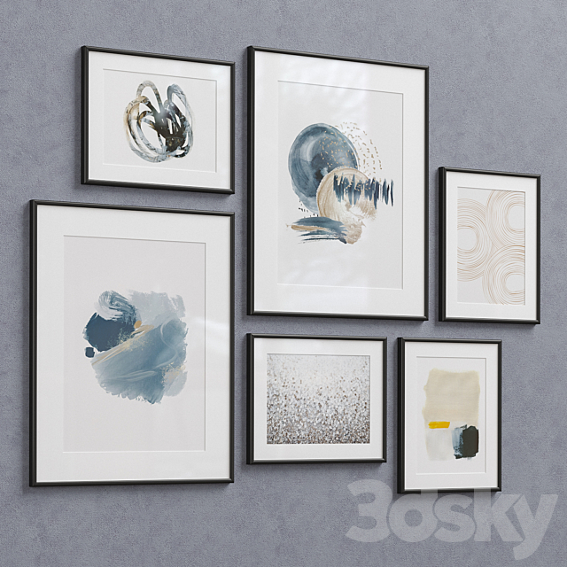 Wall Art Set-21 3DS Max Model - thumbnail 3