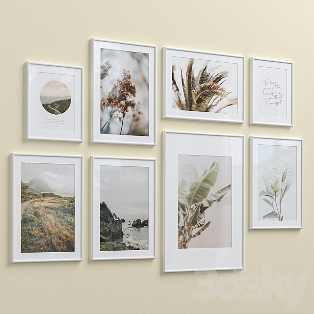 Wall Art Set-26 3DSMax File - thumbnail 4