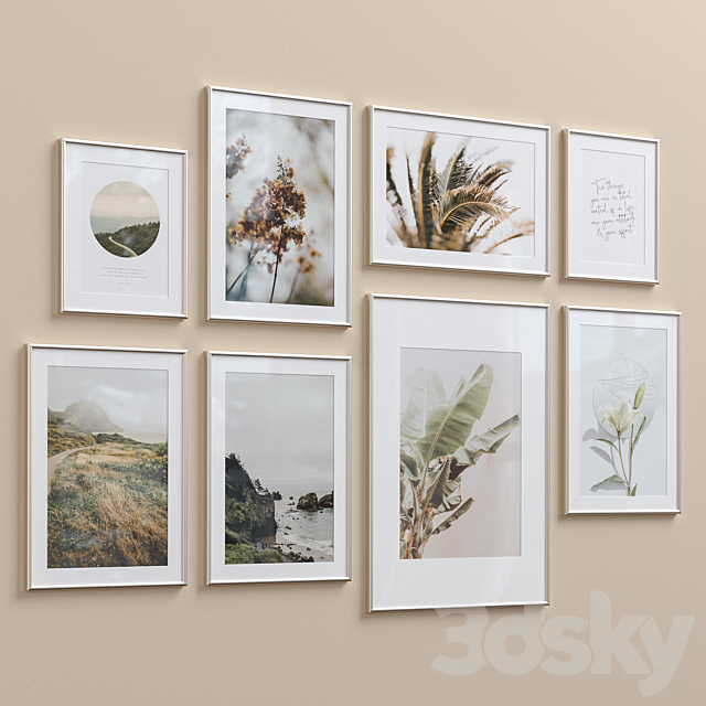 Wall Art Set-26 3DSMax File - thumbnail 5