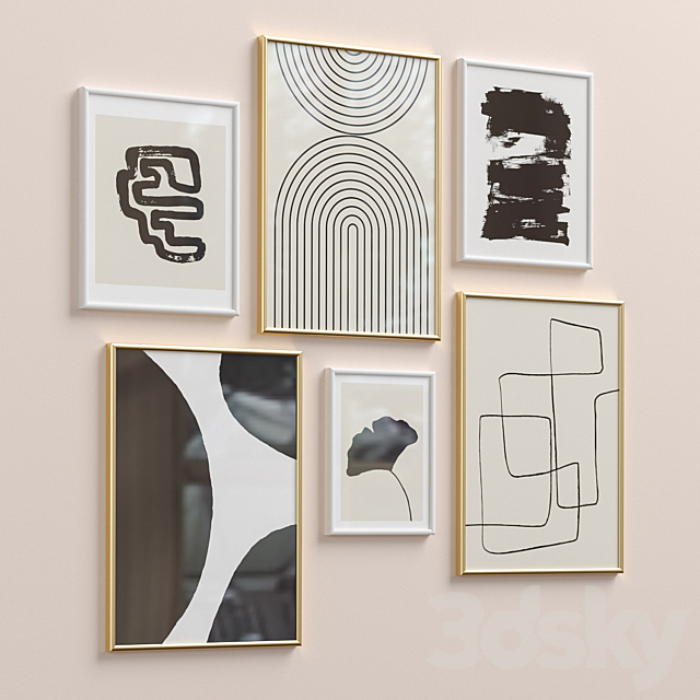 Wall Art Set-27 3DS Max Model - thumbnail 4