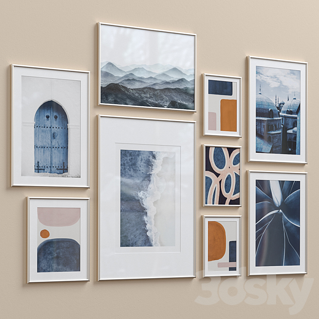 Wall Art Set-9 3DS Max Model - thumbnail 2