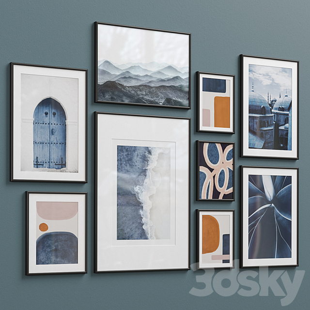 Wall Art Set-9 3DS Max Model - thumbnail 3