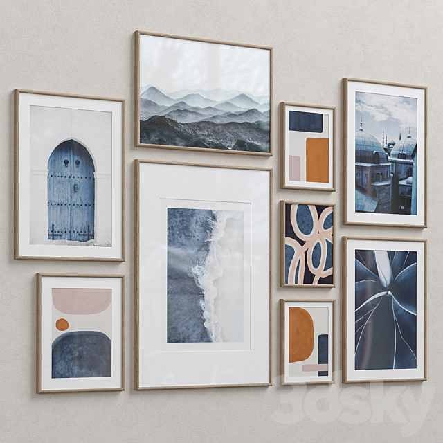 Wall Art Set-9 3DS Max Model - thumbnail 4