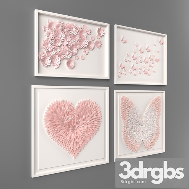 Wall decor 2 restoration hardware 3dsmax Download - thumbnail 1