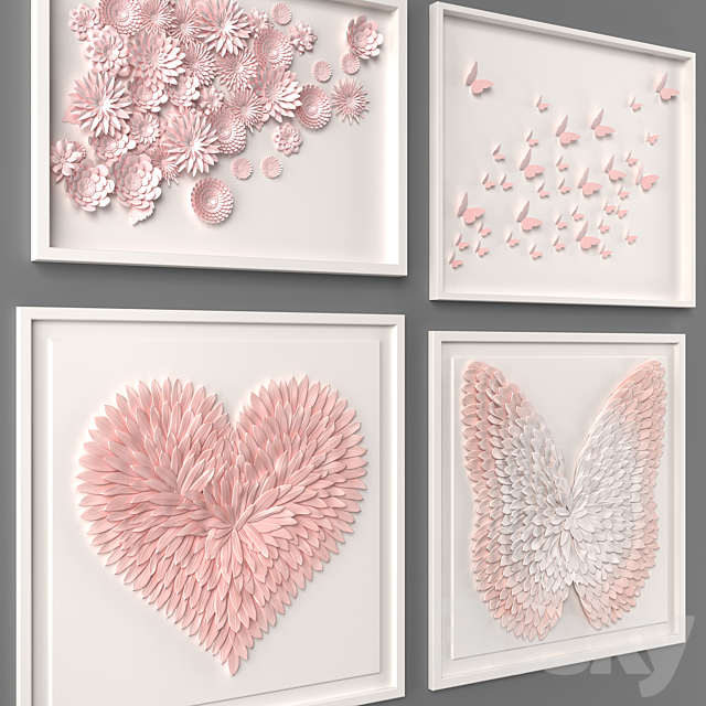 Wall decor 2. Restoration Hardware 3DSMax File - thumbnail 4