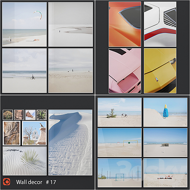 Wall decor – pictures sets 17 3ds Max - thumbnail 1