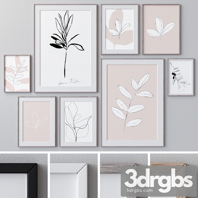 Wall Painting Set 1389 3dsmax Download - thumbnail 1