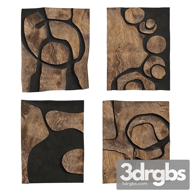 Wooden Wall Decoration By Fabian Ewert 3dsmax Download - thumbnail 1