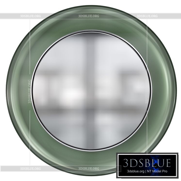 1669 Circular Glass Mirror 3DS Max - thumbnail 3