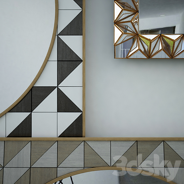 Anthropollogie Mirrors set 3DSMax File - thumbnail 2