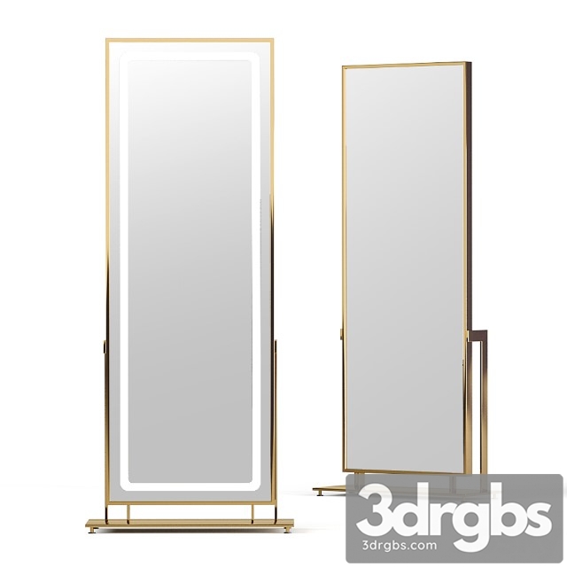 Apika Floor mirror Brass Frame LN002F 3dsmax Download - thumbnail 1