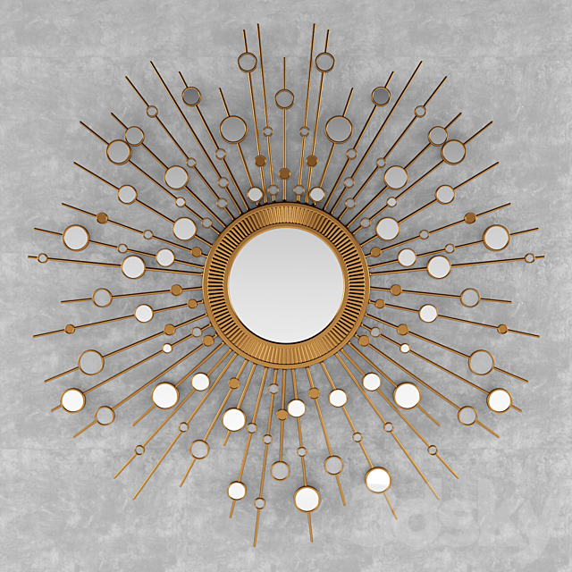 Art deco mirror 3DSMax File - thumbnail 1