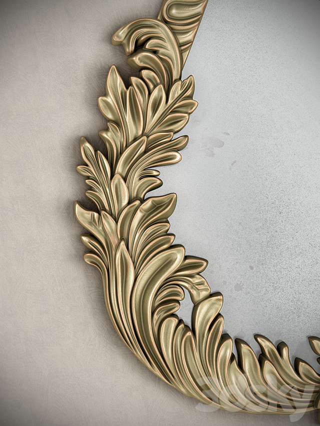 Art Deco Mirror MAM 104 3DSMax File - thumbnail 2