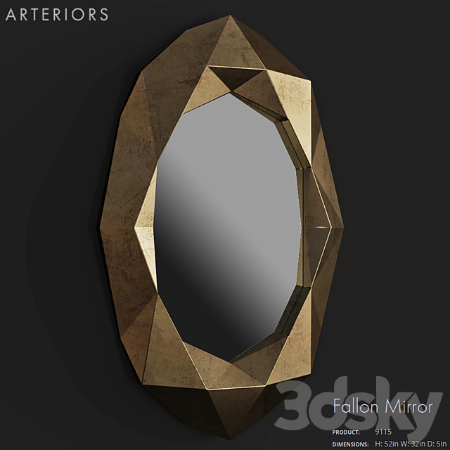 ARTERIORS Fallon Mirror 3DS Max Model - thumbnail 3