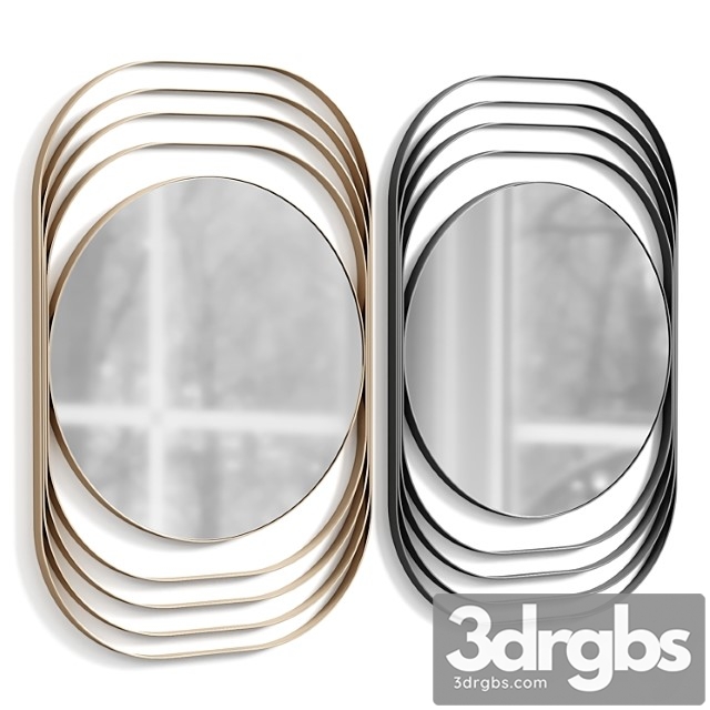 Arturo Mirror Champagne Silver 3dsmax Download - thumbnail 1