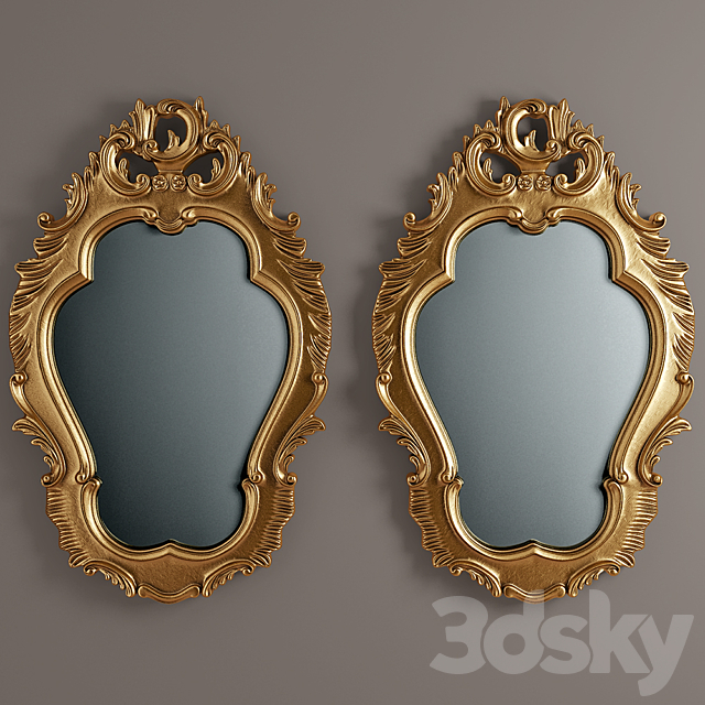 ?arved mirror 3DSMax File - thumbnail 1