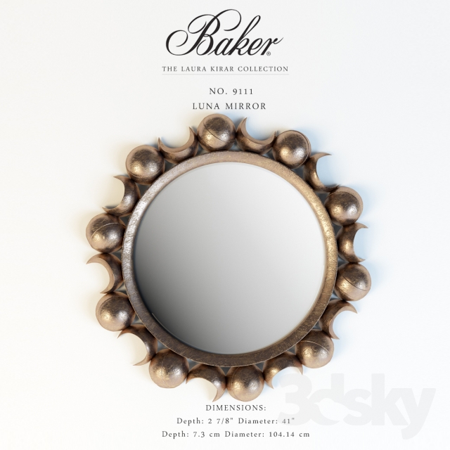 Baker_No. 9111_Luna Mirror 3DS Max - thumbnail 3