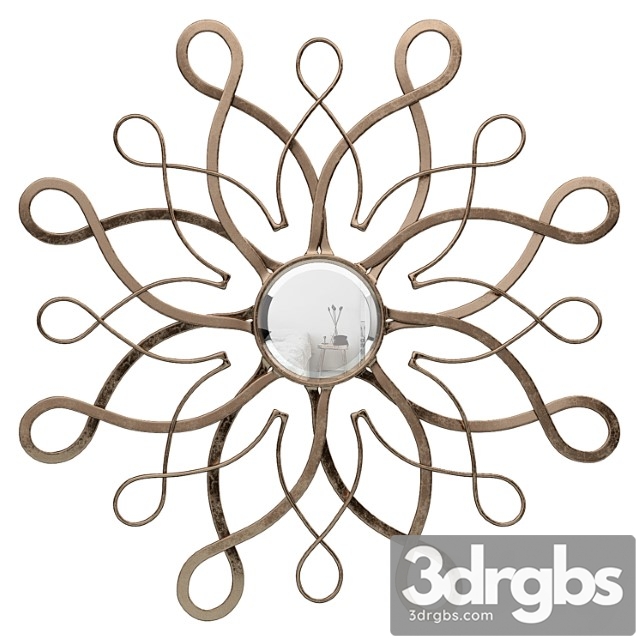 Barnabas sunburst accent mirror rdbl4428 3dsmax Download - thumbnail 1