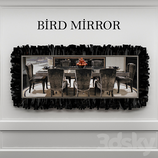 Bird mirror 3DS Max Model - thumbnail 1