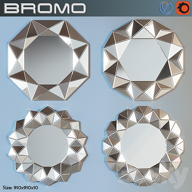 Bromo mirror 3DSMax File - thumbnail 1