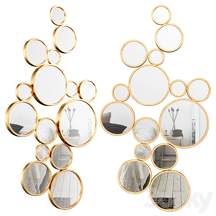 Bubbles Wall Mirror VYQ6540 3DS Max - thumbnail 1