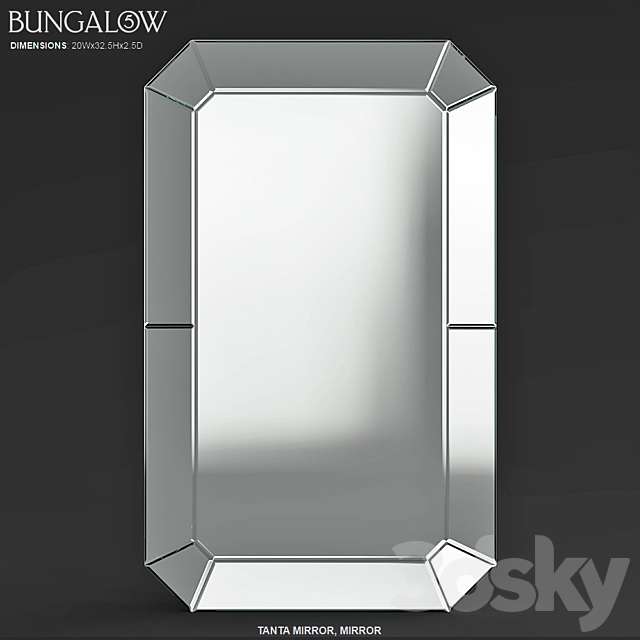 BUNGAL 5 W Tanta Mirror TNA670-79 3DSMax File - thumbnail 2