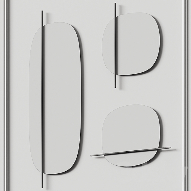 Calligaris Vanity Wall Mirrors 3DSMax File - thumbnail 2