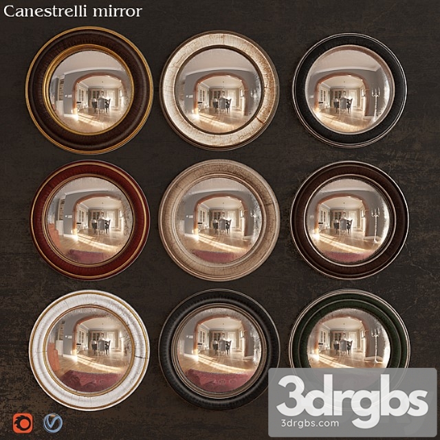 Canestrelli Mirror 3dsmax Download - thumbnail 1