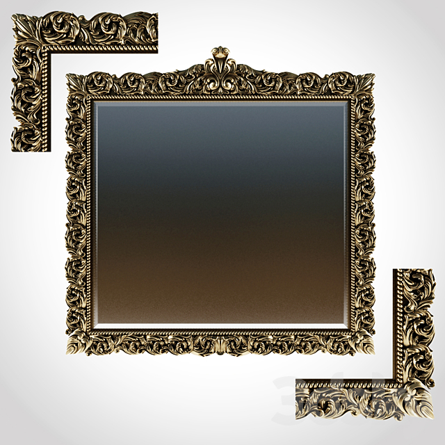 Carved frame 3DSMax File - thumbnail 1