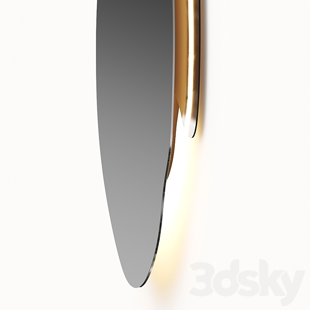 Cattelan Italia Akumal Wall Mirror 3DS Max Model - thumbnail 2