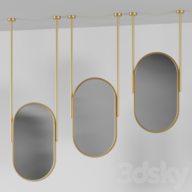 Ceiling Hanging Mirror by Gaommini 3ds Max - thumbnail 2