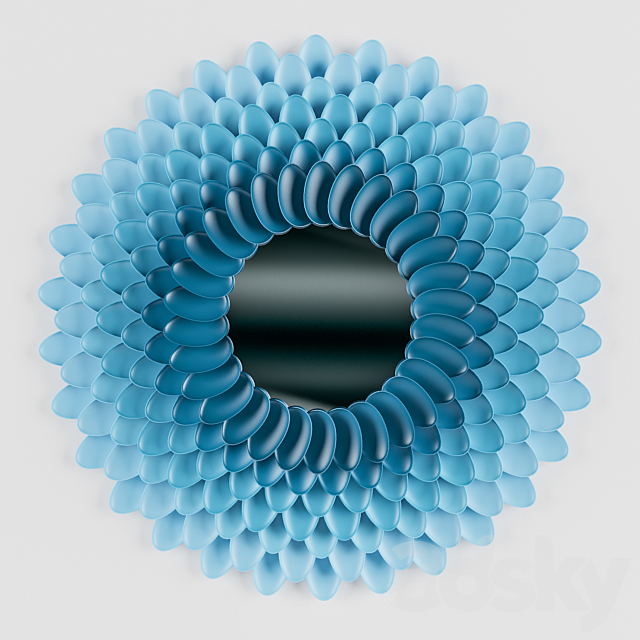 chrysanthemum Mirror 3DSMax File - thumbnail 1