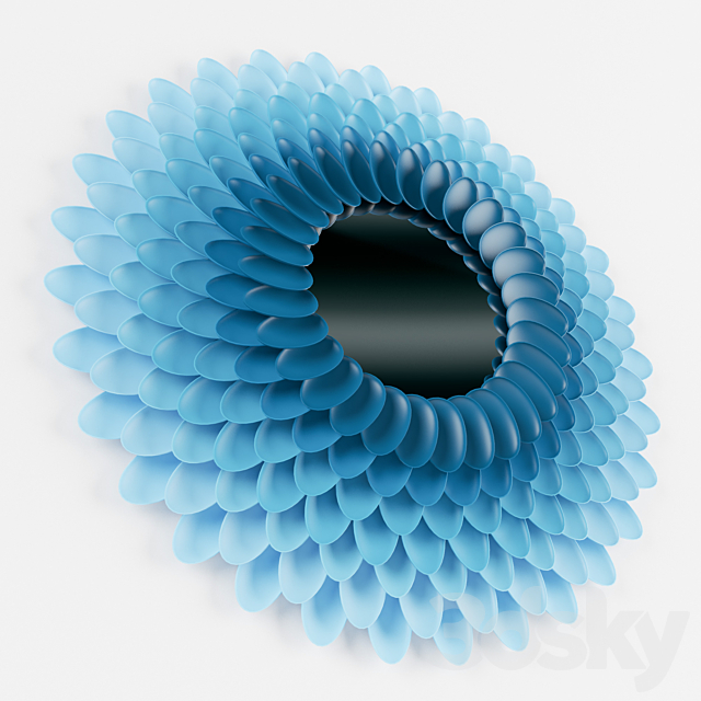 chrysanthemum Mirror 3DSMax File - thumbnail 2