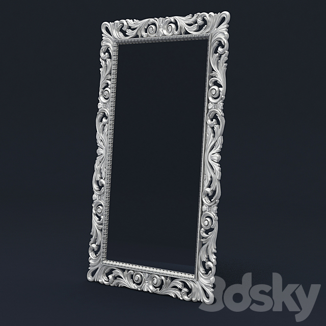 Classic Mirror Frame 3ds Max - thumbnail 1