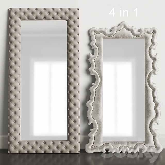 Classic mirror set 3DSMax File - thumbnail 1