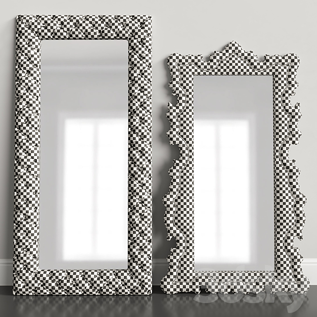 Classic mirror set 3DSMax File - thumbnail 4