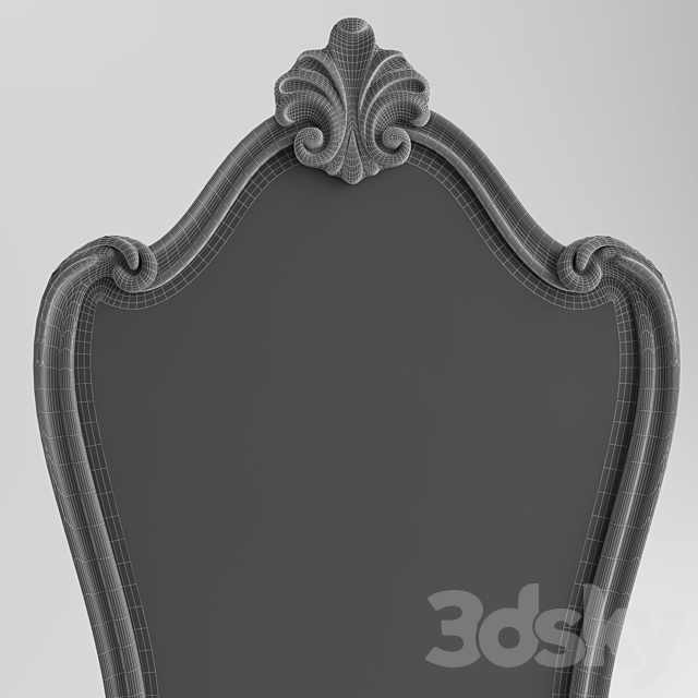 classical mirror 3 3DS Max Model - thumbnail 3