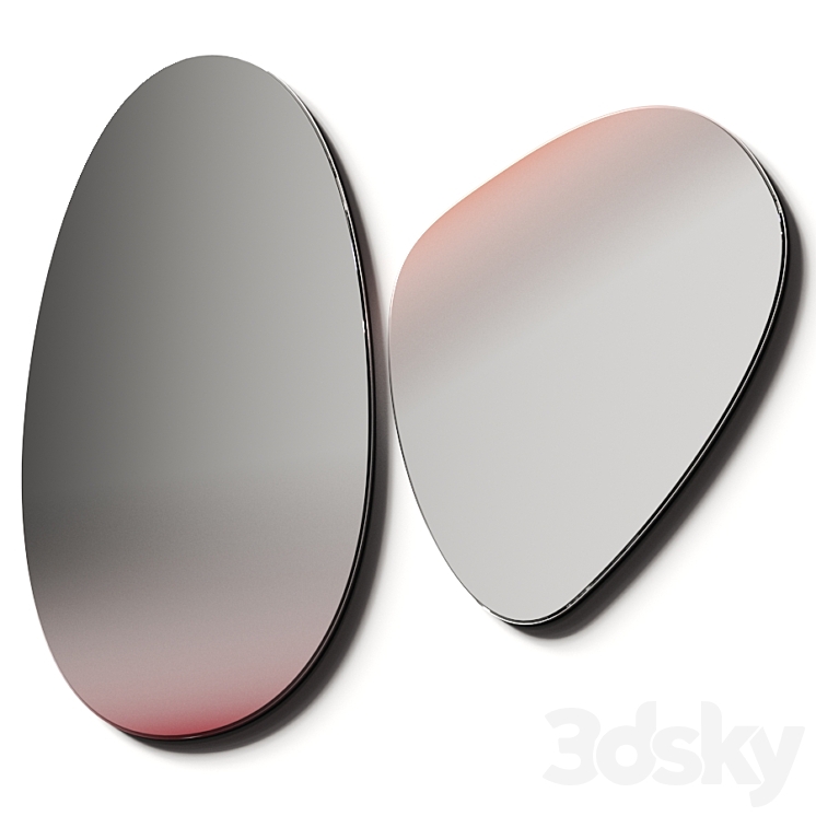 Connubia Calligaris Miro Mirrors 3DS Max Model - thumbnail 1