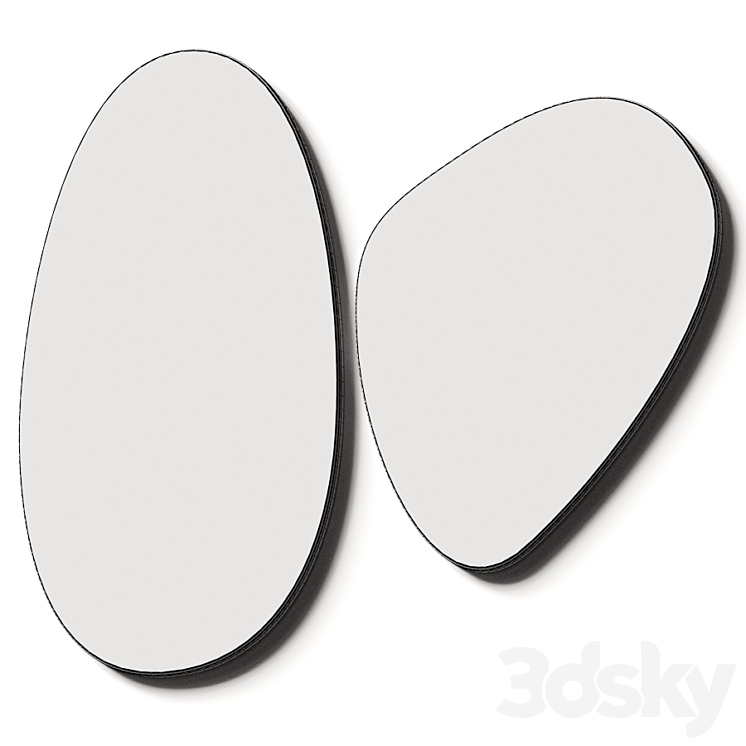 Connubia Calligaris Miro Mirrors 3DS Max Model - thumbnail 2